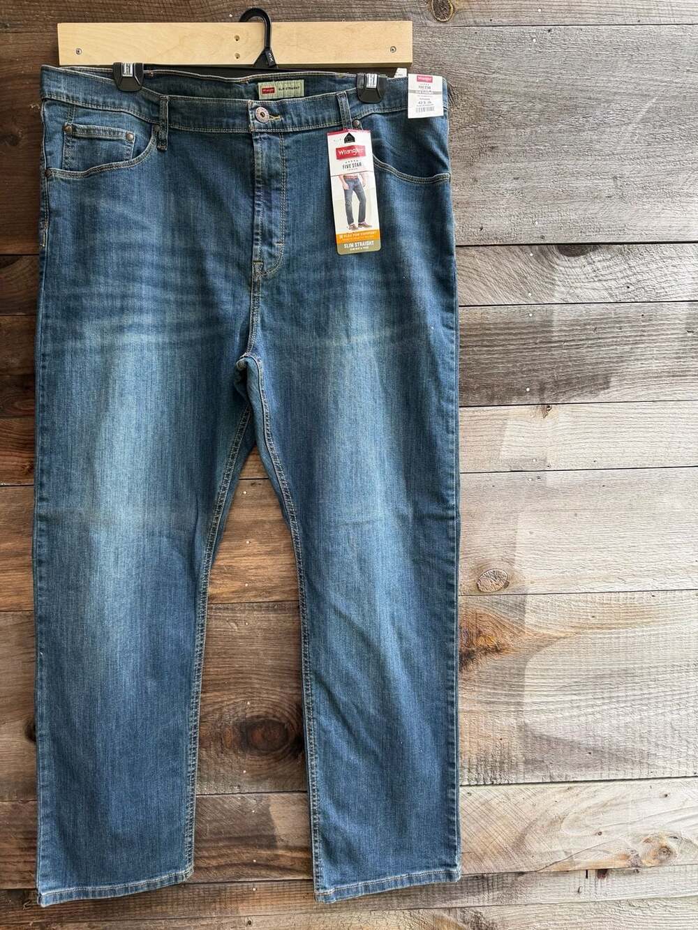 Wrangler Five Star Premium Slim Straight Jeans 42x30